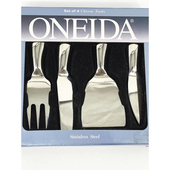 Oneida  Stainless Steel Set of 4 Cheese Tools - Picture 2 of 3